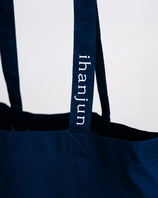 tote bag / petrol blue