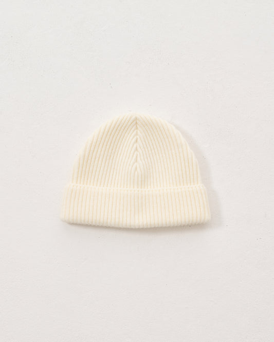 knit beanie / ivory