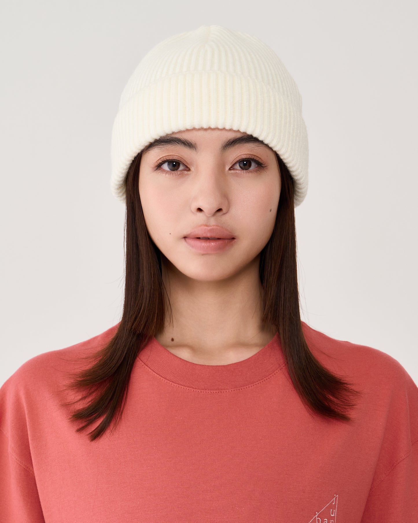knit beanie / ivory