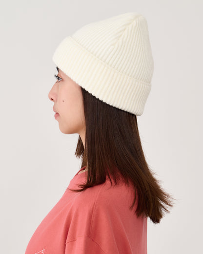 knit beanie / ivory