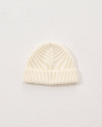 knit beanie / ivory