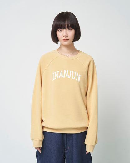 ［予約］ihanjun sweatshirt / smoky yellow