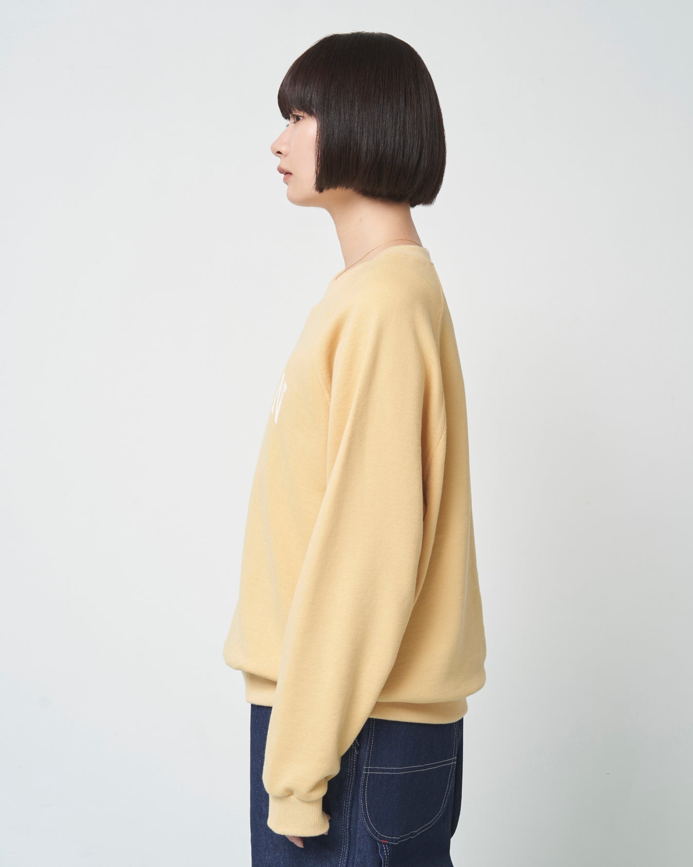 ［予約］ihanjun sweatshirt / smoky yellow