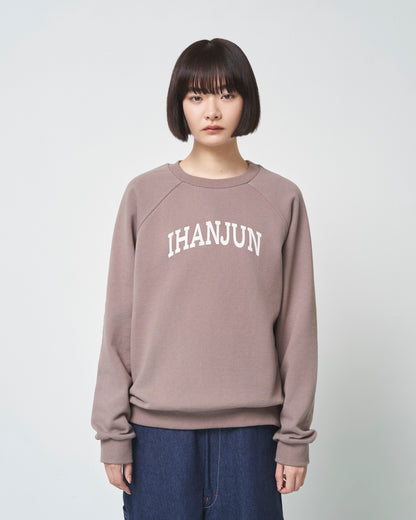 ihanjun sweatshirt / 라이트 브라운