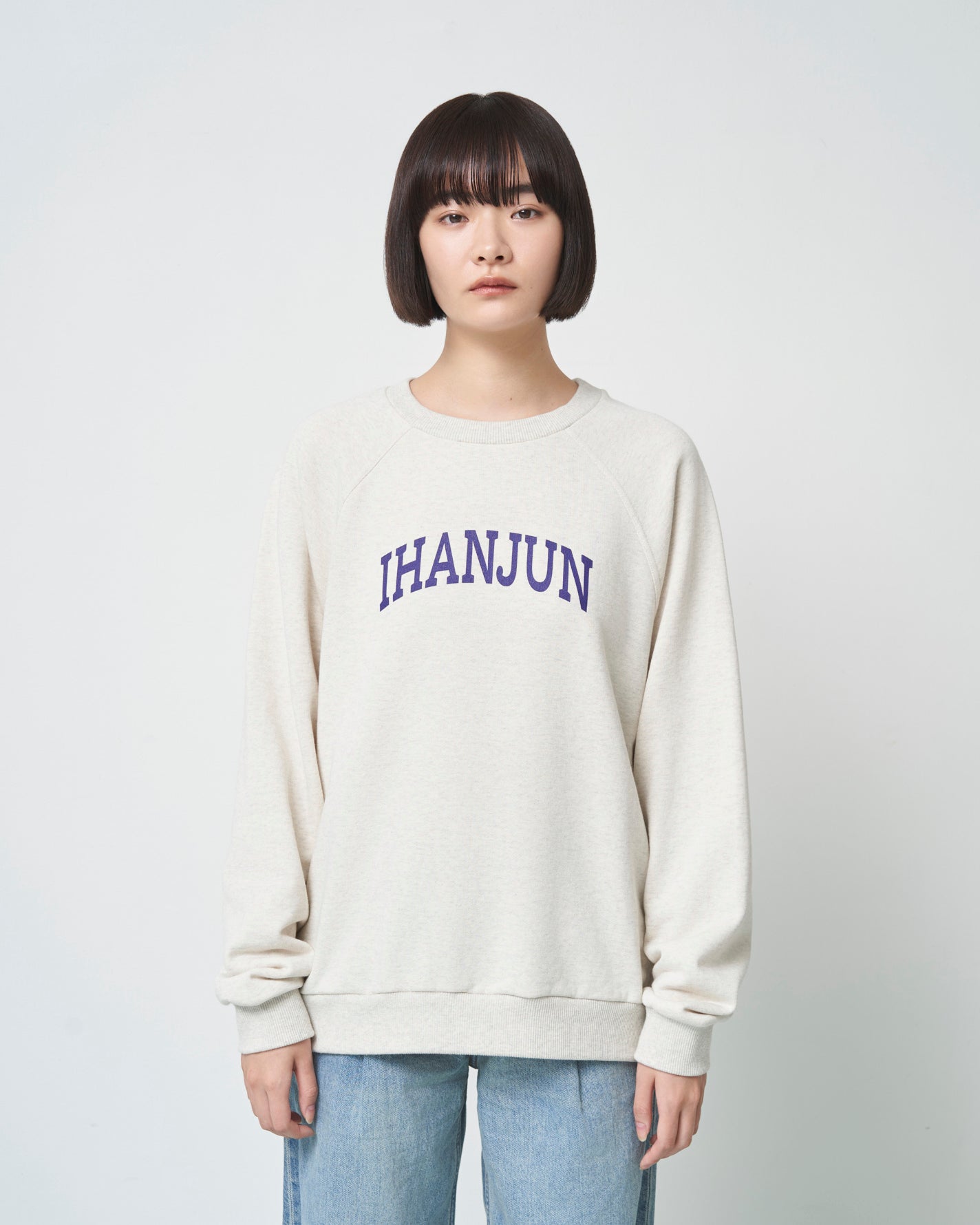 ［予約］ihanjun sweatshirt / oatmeal