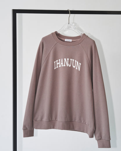 ［予約］ihanjun sweatshirt / light brown