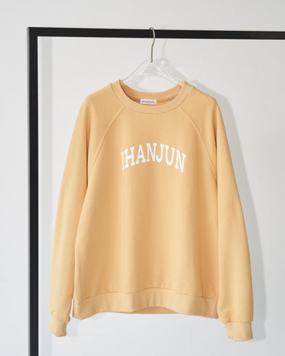 ［予約］ihanjun sweatshirt / smoky yellow