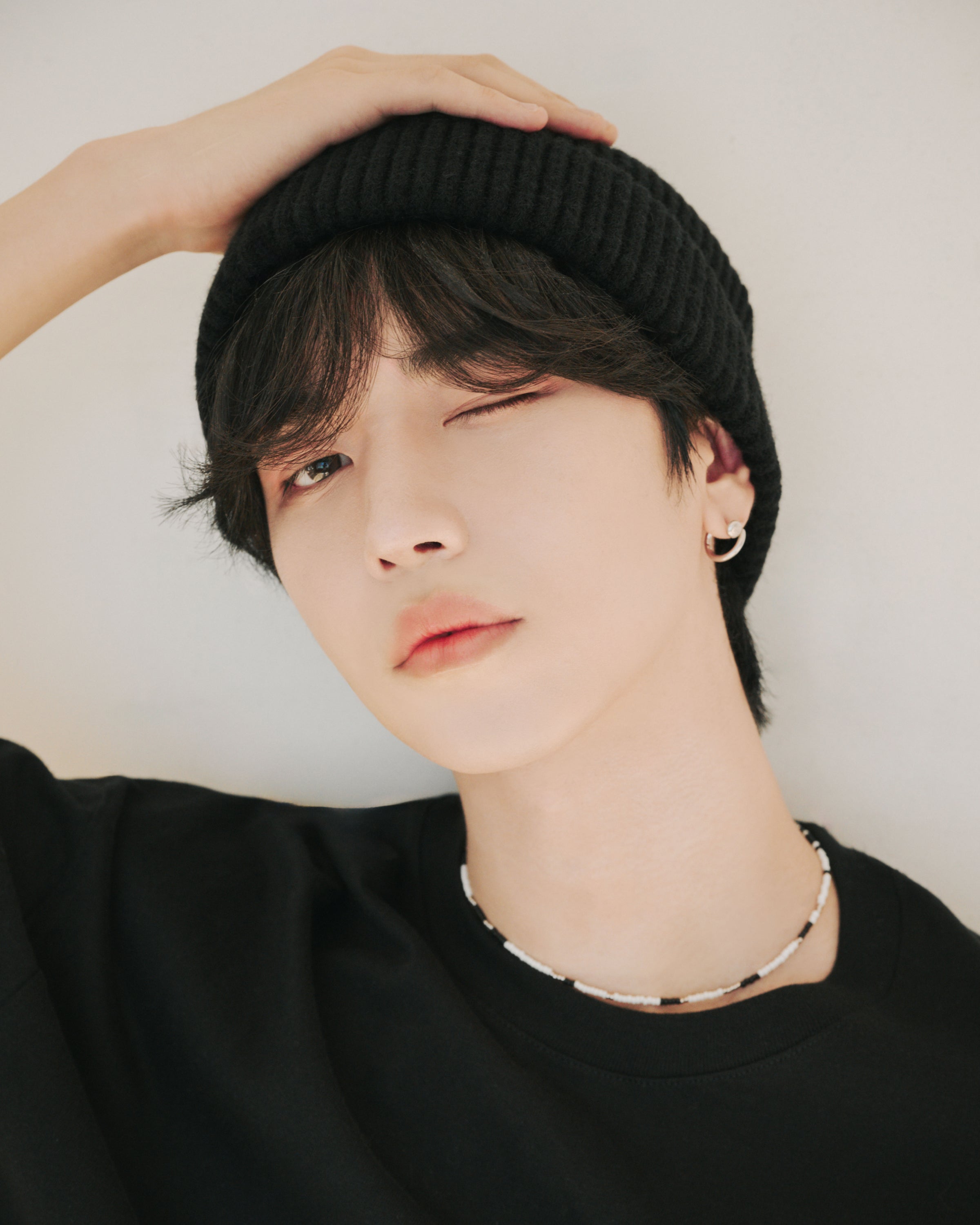 knit beanie / black – ihanjun