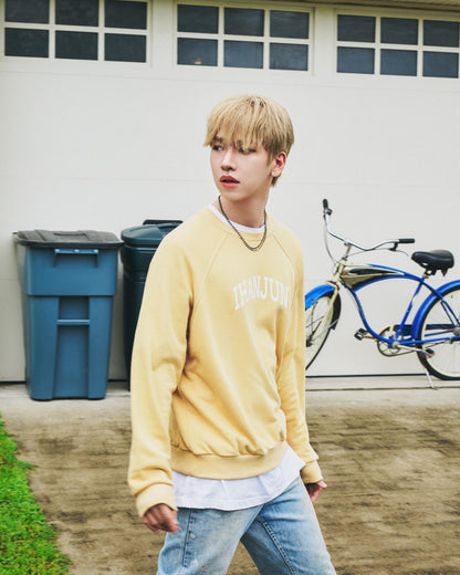 ［予約］ihanjun sweatshirt / smoky yellow